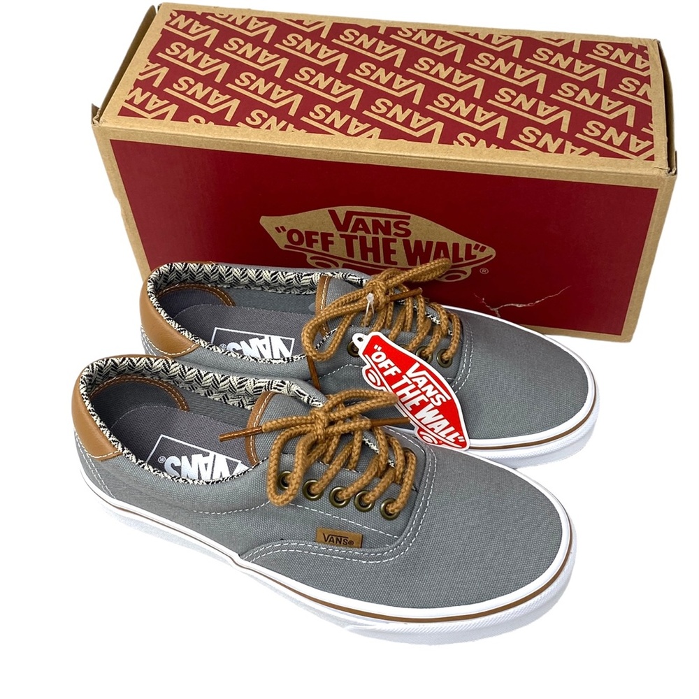 VANS Era 59 Low Top Shoes Men's Casual Sneakers Canvas Gray Chevron VN0A34589MC - Picture 8 of 10